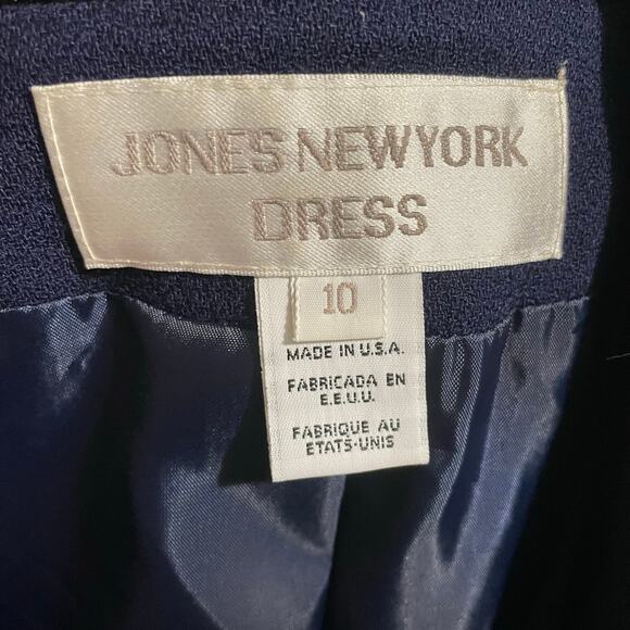 EUC - Jones New York Wool Faux Wrap Dress - Picture 4 of 6